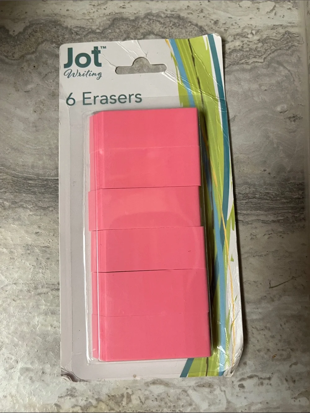 Pink Erasers - Pack of 6